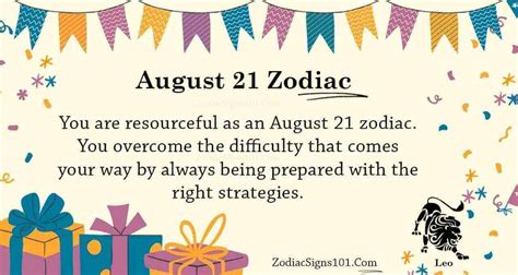 August 21 Zodiac